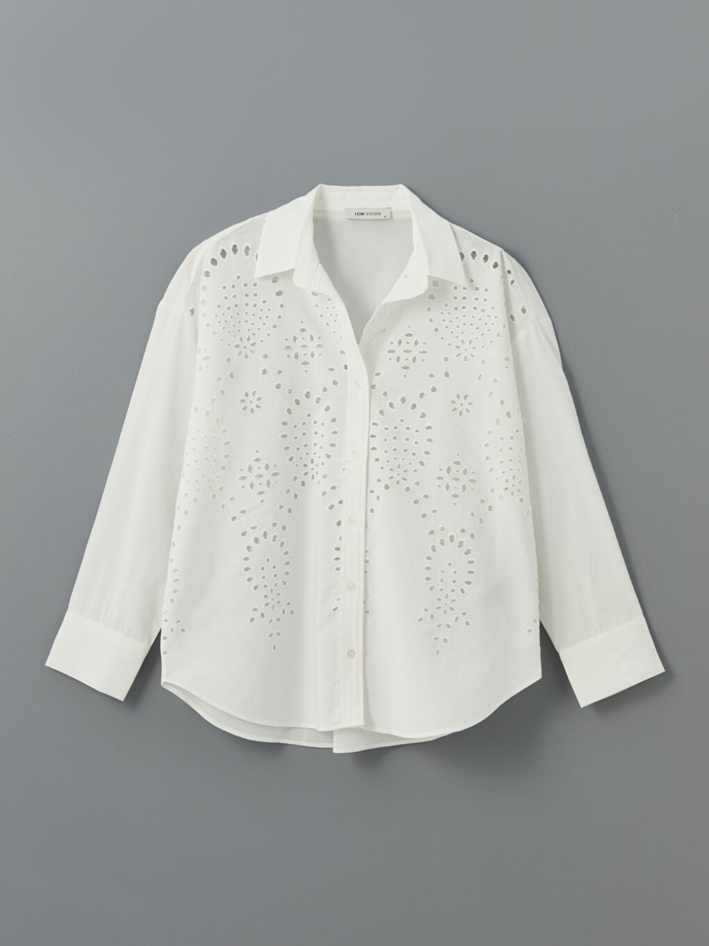 Openwork Oversize Women's Shirt -S5L009Z8-R9J
