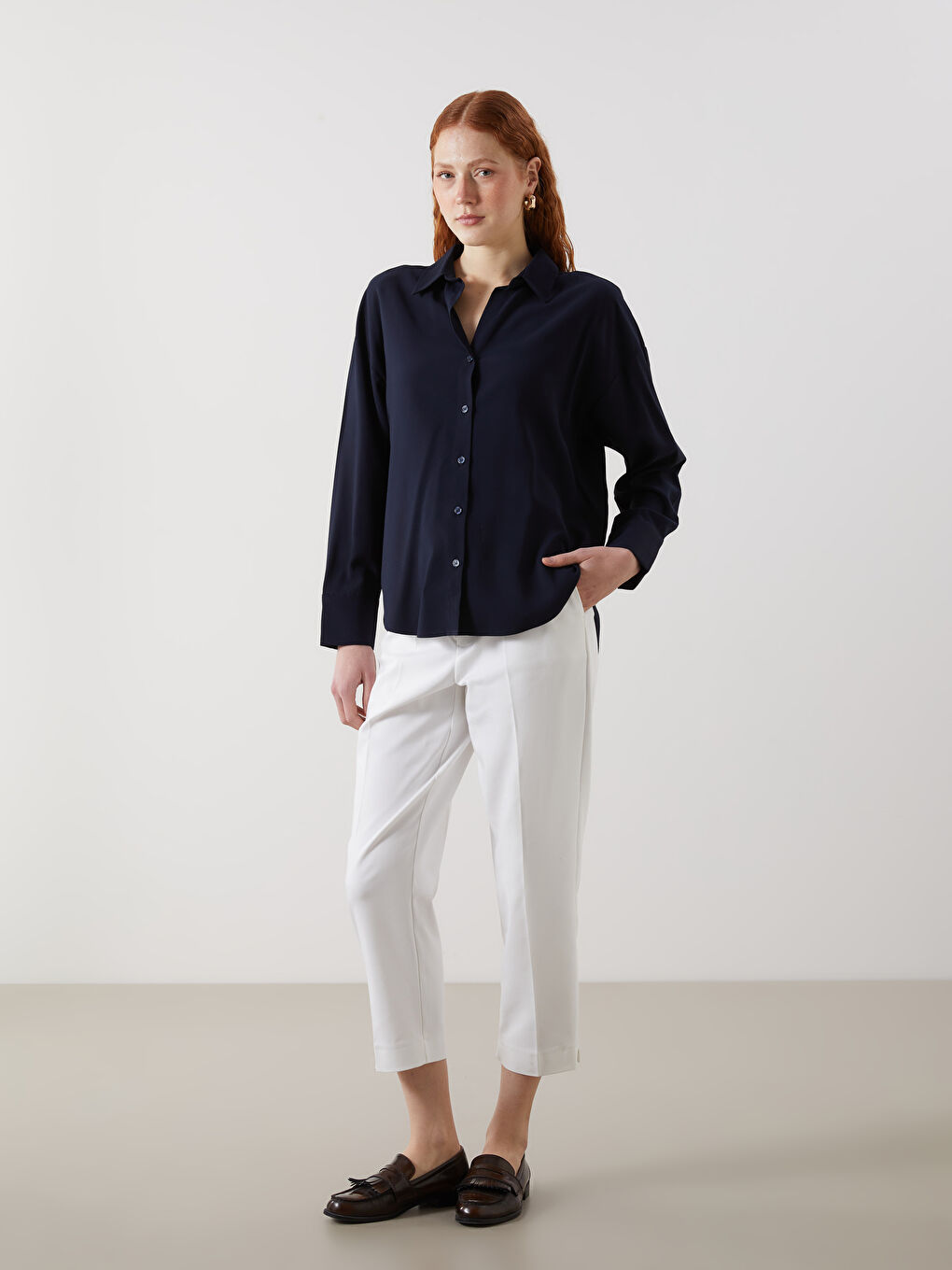 Oversize Women's Shirt -S5L012Z8-HSF