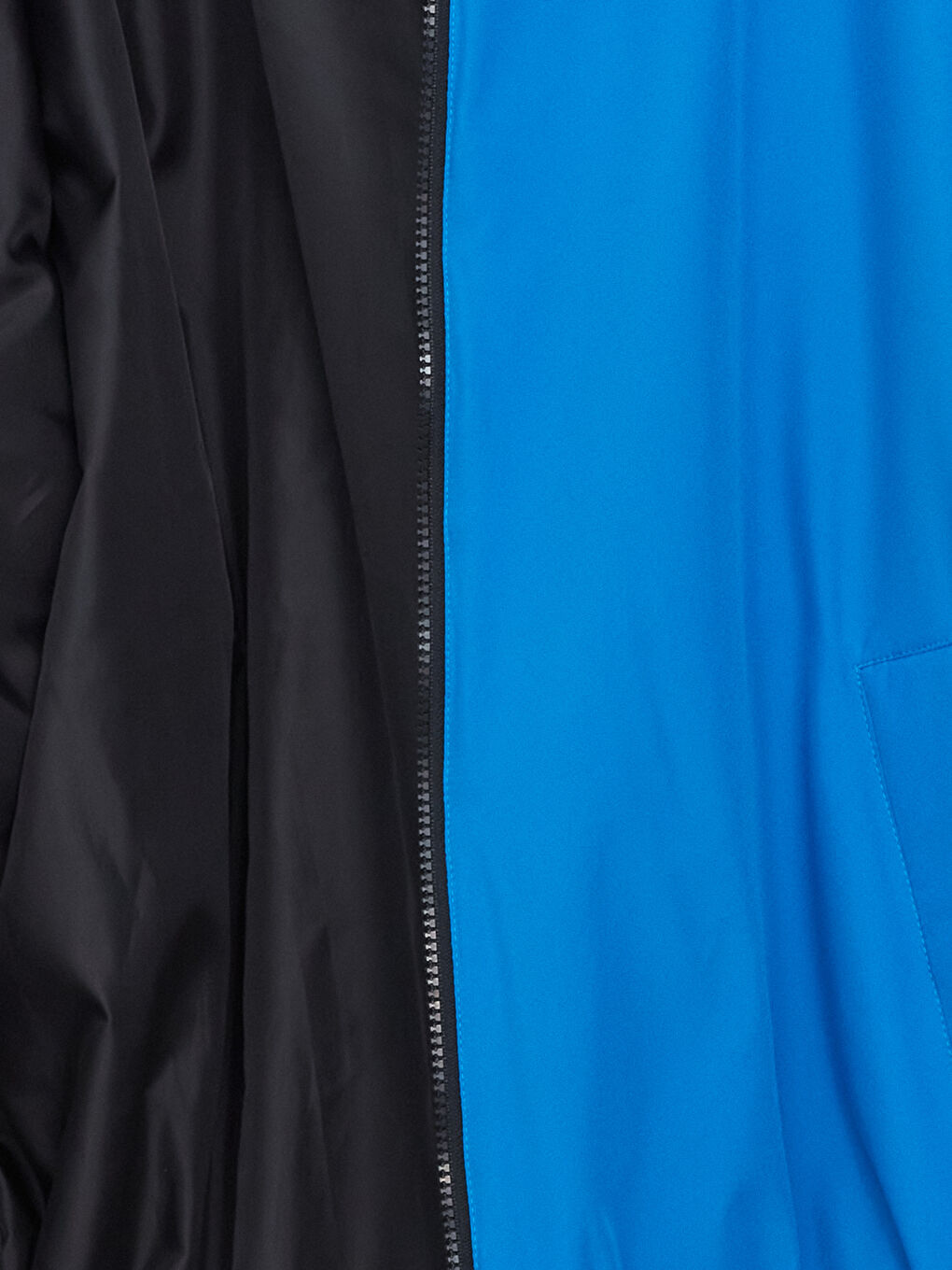 Mavi Rahat Kalıp Kapüşonlu Erkek Orta Kalın Mont-10