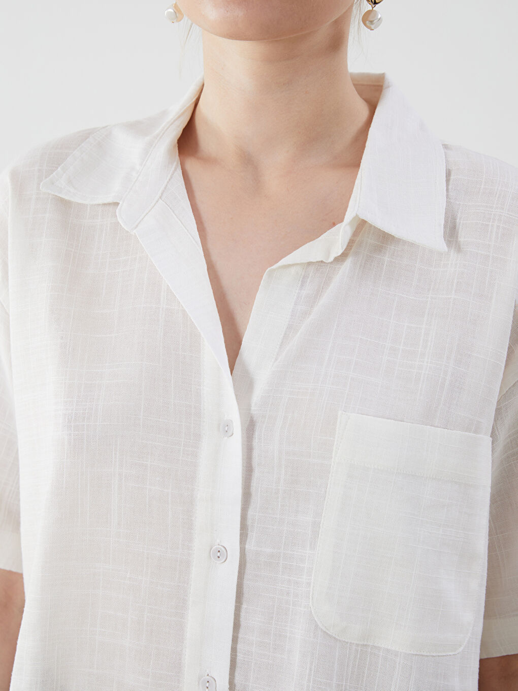 LCW Vision Woman ECRU Shirt -S5L099Z8-R9J