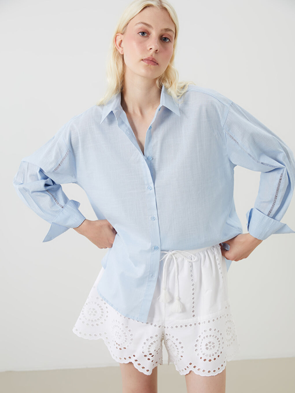 LCW Vision Oversize Women's Shirt -S5L120Z8-QWQ