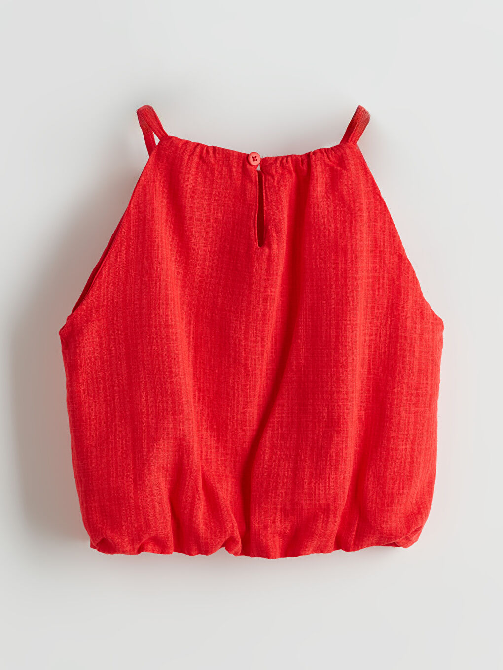 Kırmızı Halter Yaka Kız Çocuk Bluz ve Şort Etek-3