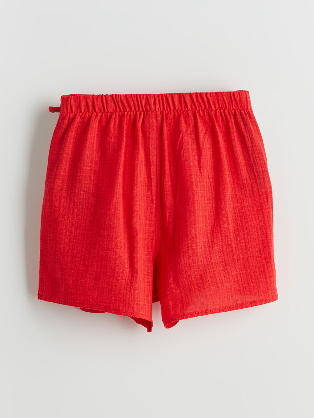 Kırmızı Halter Yaka Kız Çocuk Bluz ve Şort Etek-4