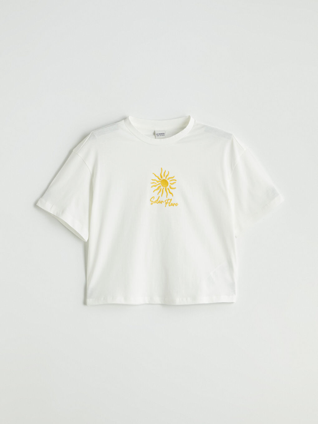 LCW Kids Crew Neck Girl's T-Shirt and Short Skirt -S5L126Z4-R9J