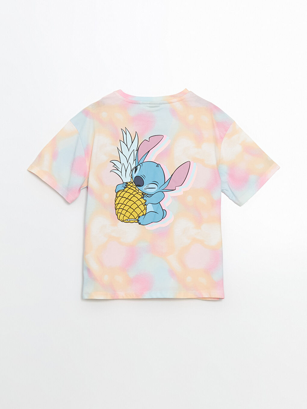 Crew Neck Lilo And Stitch Printed Girl'S T-Shirt And Leggings -S5L138Z4-F9C