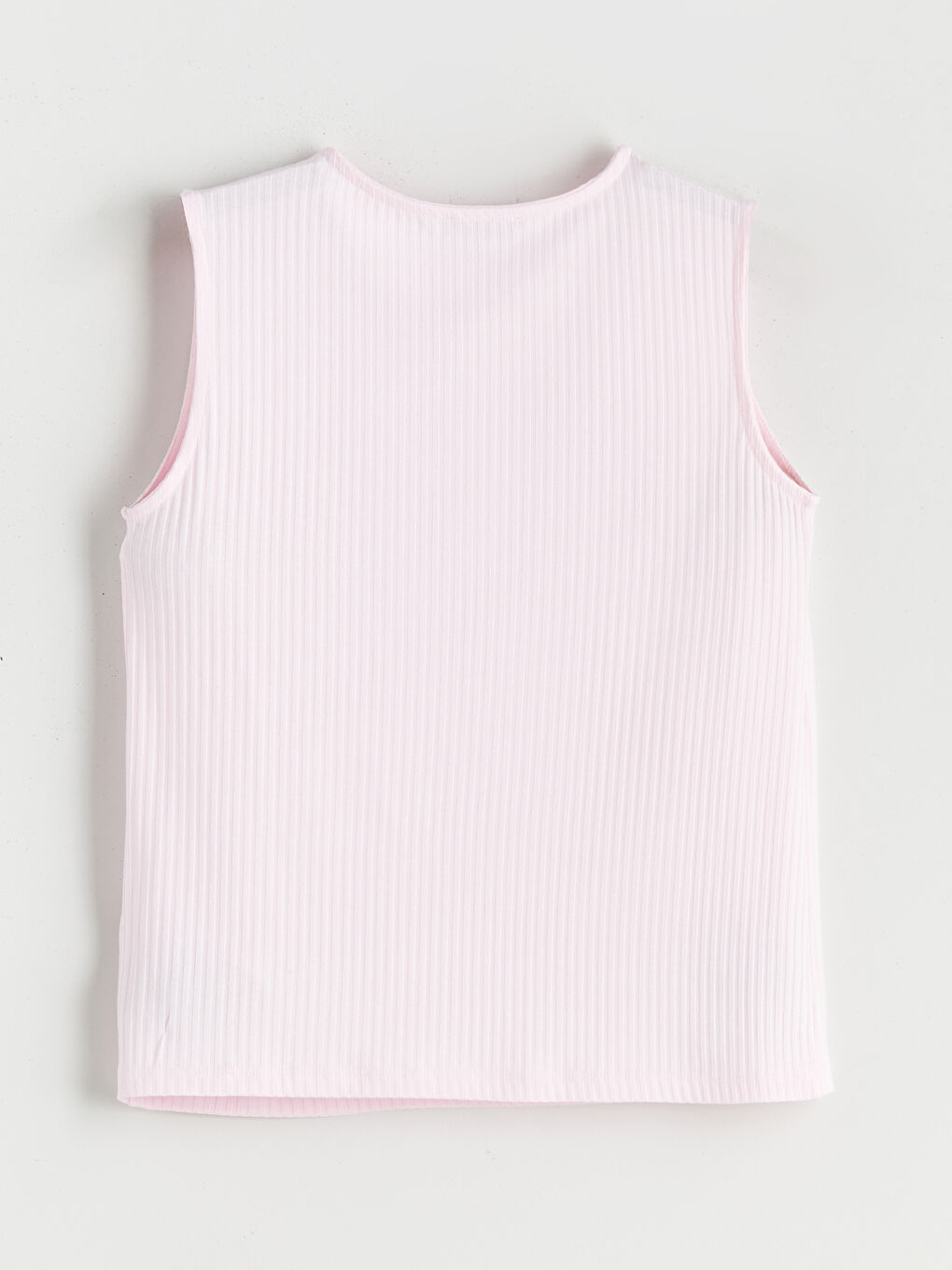 Pembe Bisiklet Yaka Dokulu Kadın Atlet-5