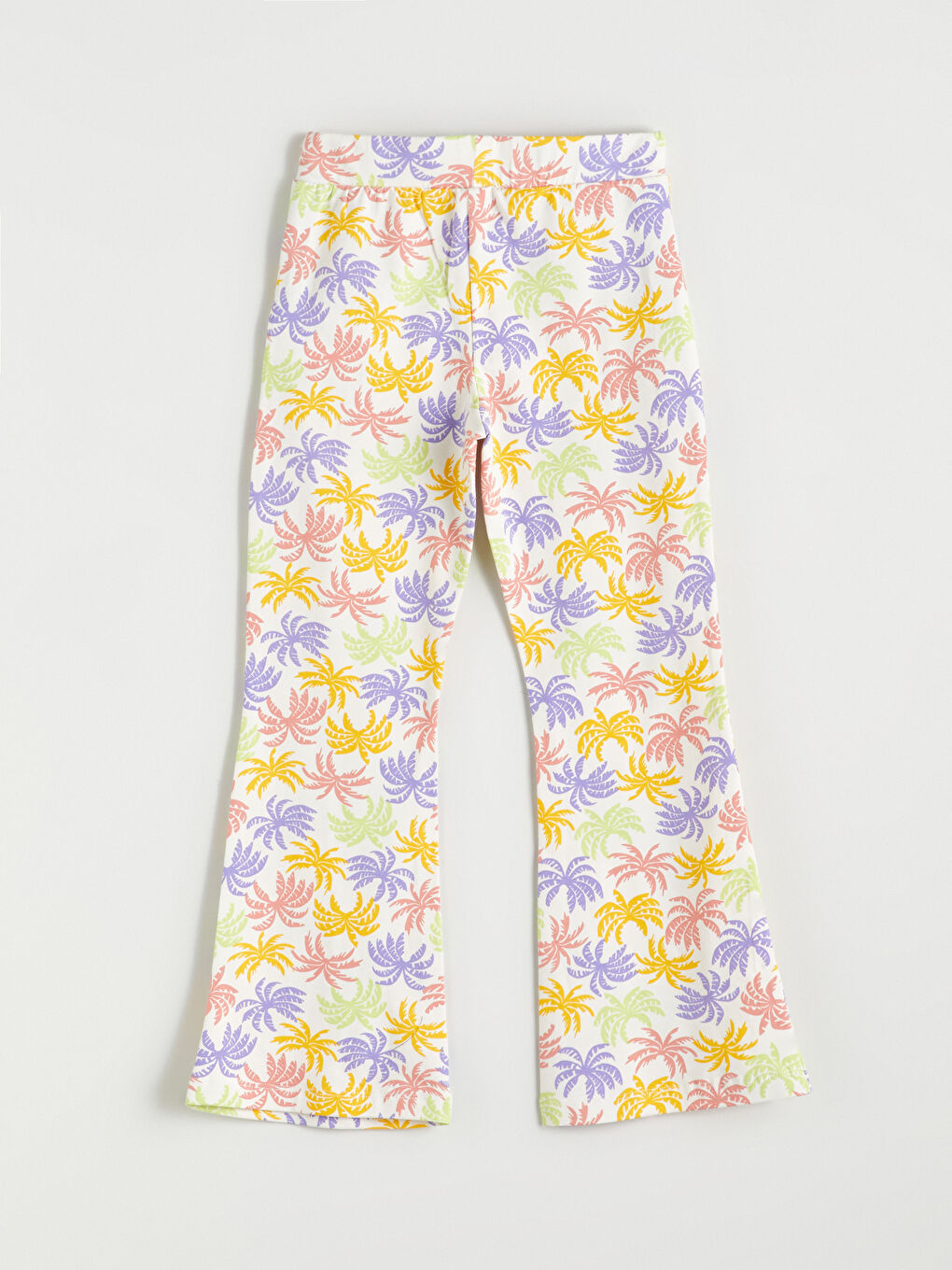 Elasticated Waist Girls' Flared Leg Leggings-2