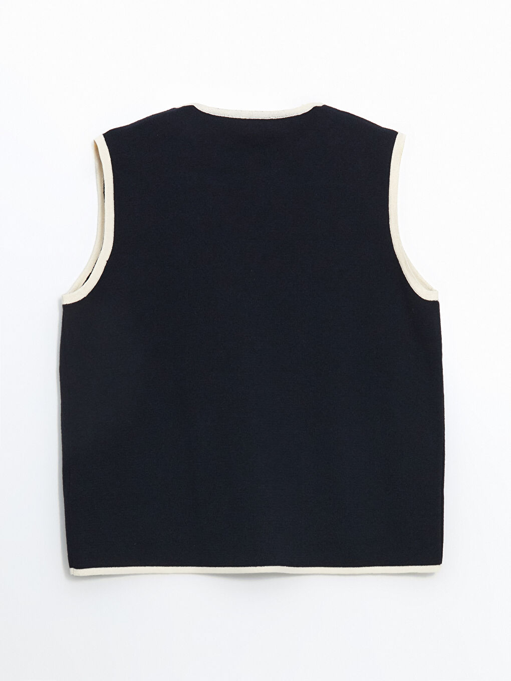 Crew Neck Women'S Knit Vest -S5L189Z8-E1J