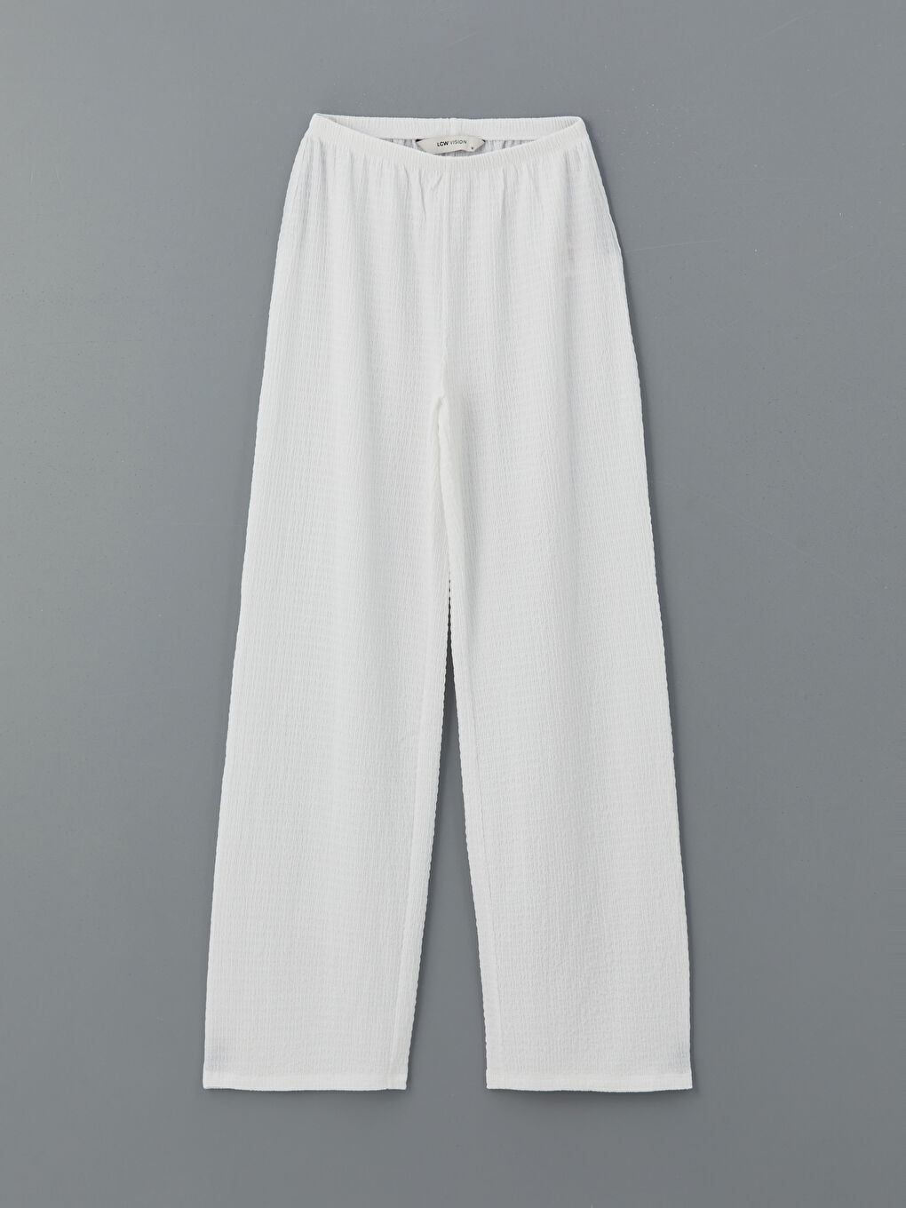 LC Waikiki Elasticated Waist Textured Women's Trousers -S5L204Z8-FFB