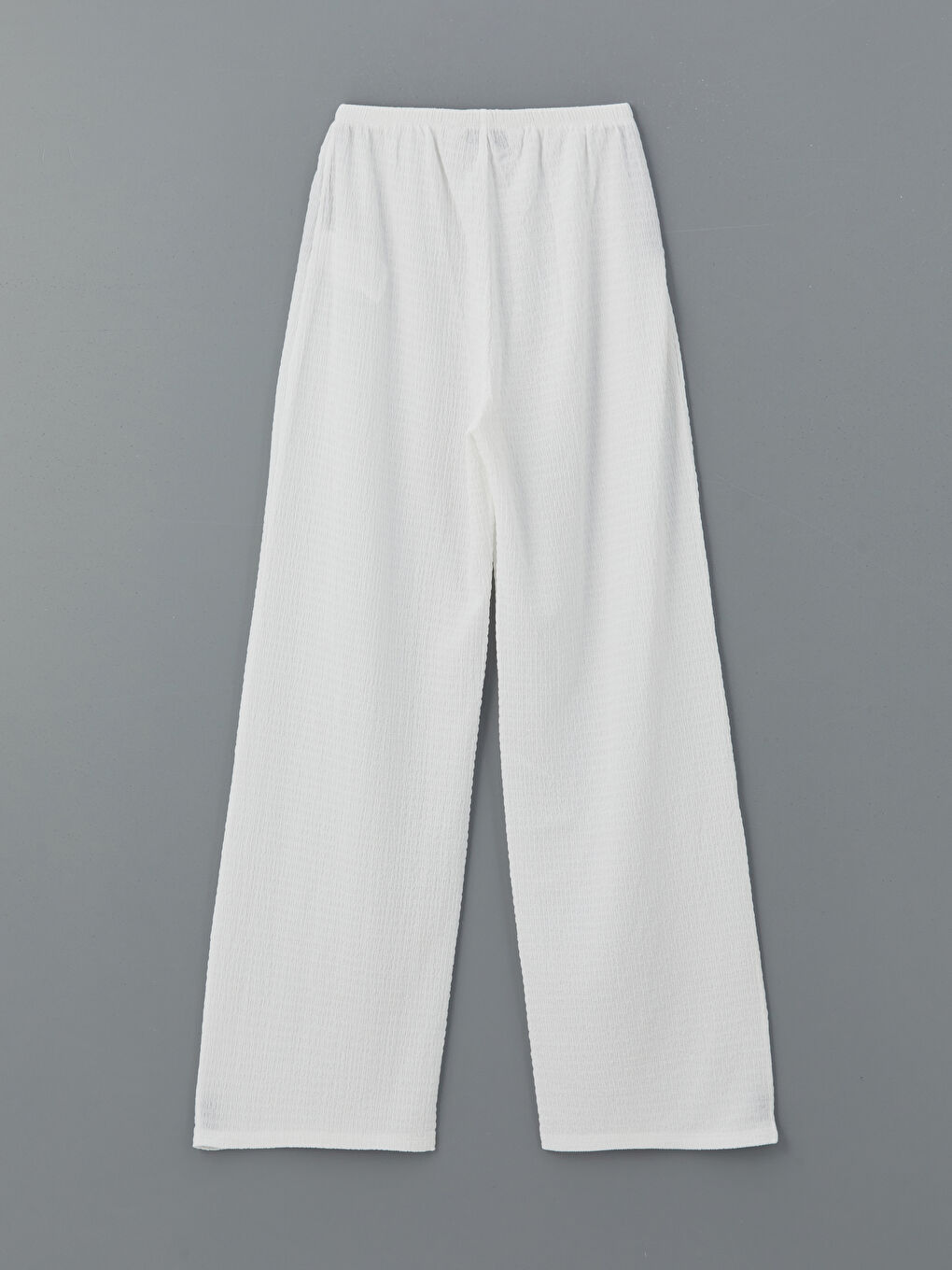 LC Waikiki Elasticated Waist Textured Women's Trousers -S5L204Z8-FFB