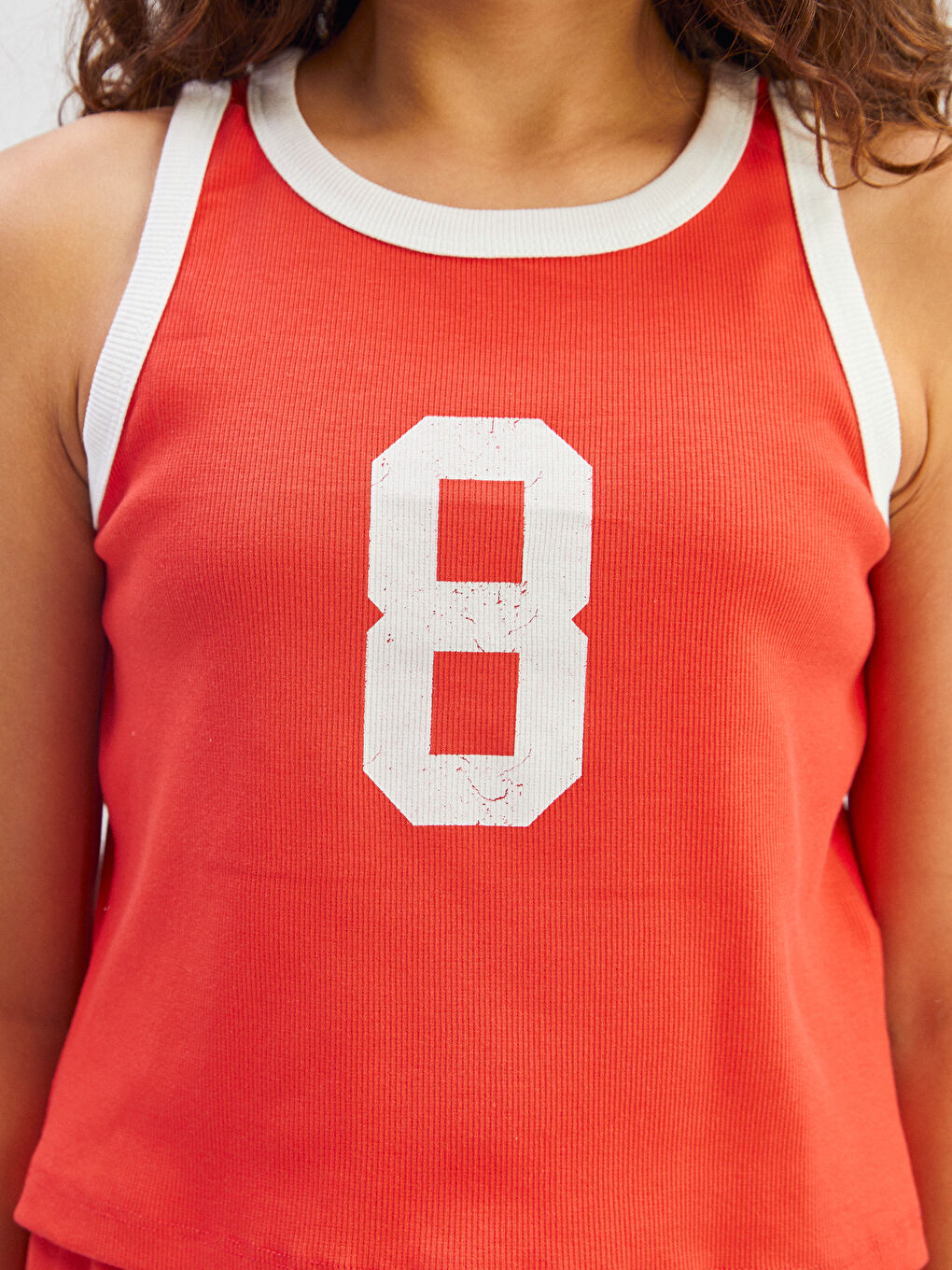 LCW Kids Crew Neck Embroidered Girls' Tank Top -S5L211Z4-GXV