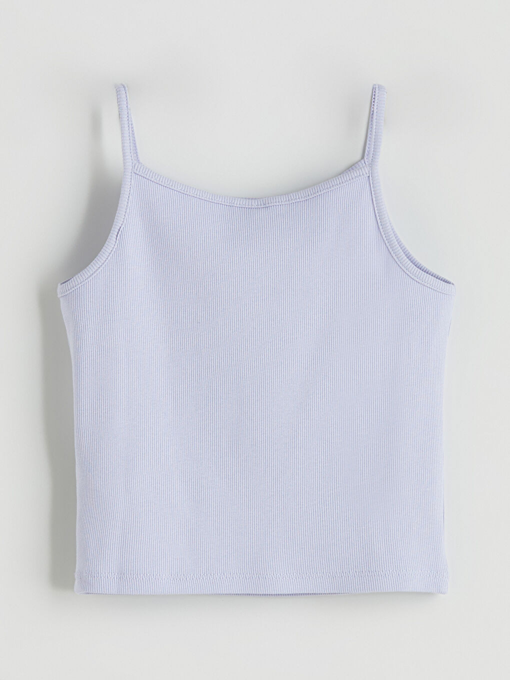 Lila Kare Yaka Kız Çocuk Crop Atlet-2