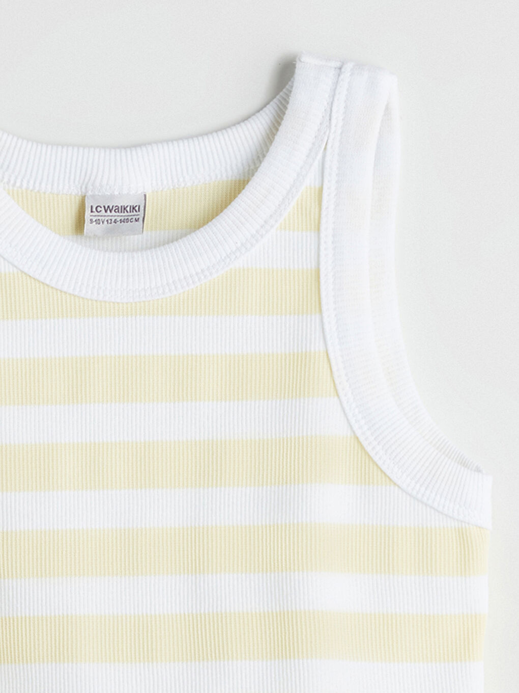 Sarı Bisiklet Yaka Kız Çocuk Atlet-2