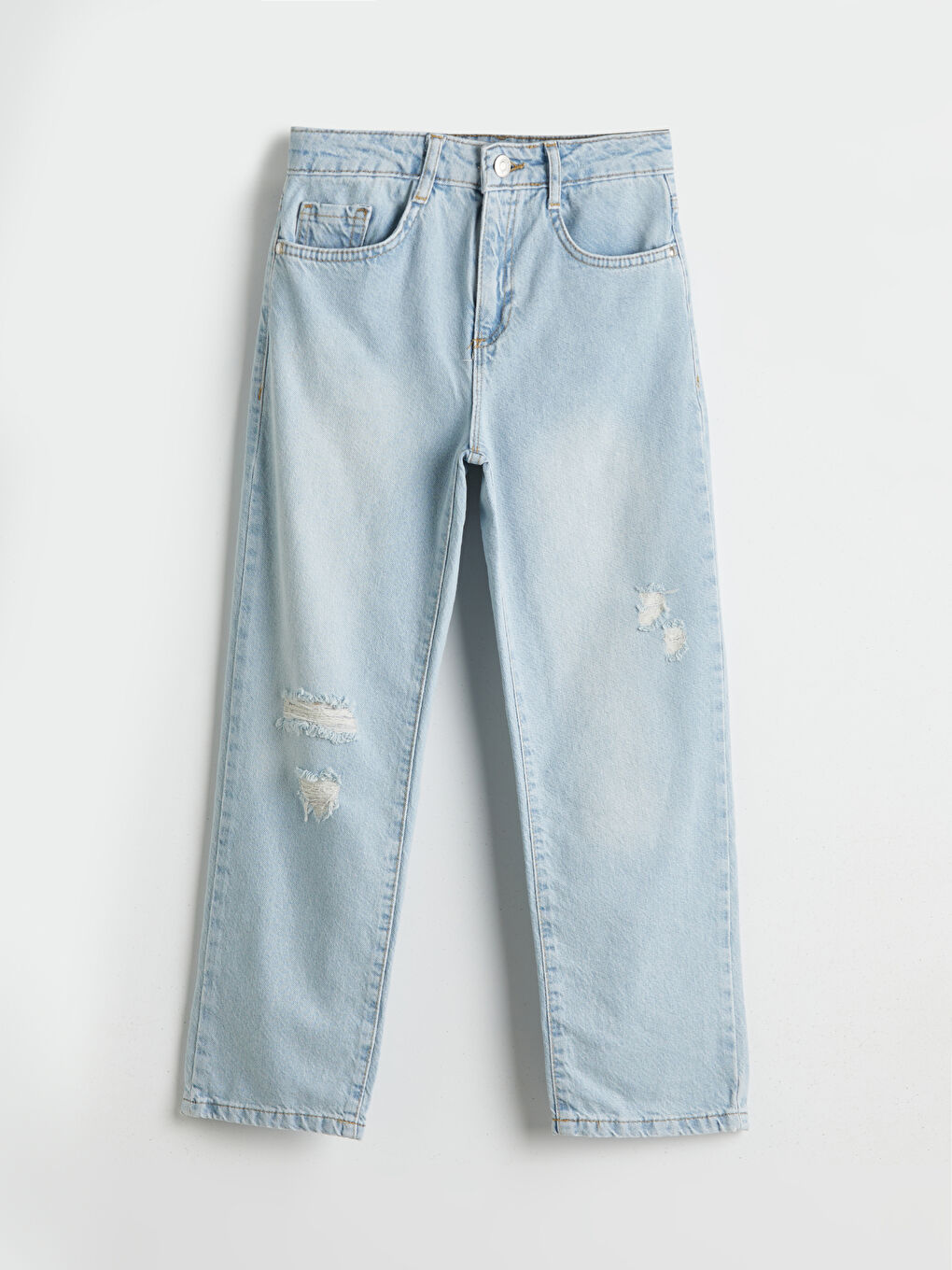 LCW Kids Mavi Straight Fit Kız Çocuk Jean Pantolon