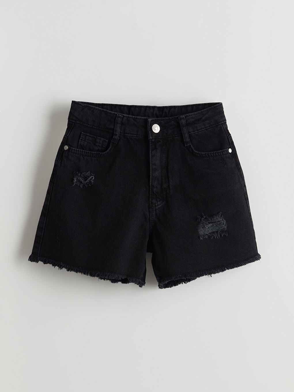 Adjustable Waist Girls' Denim Shorts -S5L244Z4-326