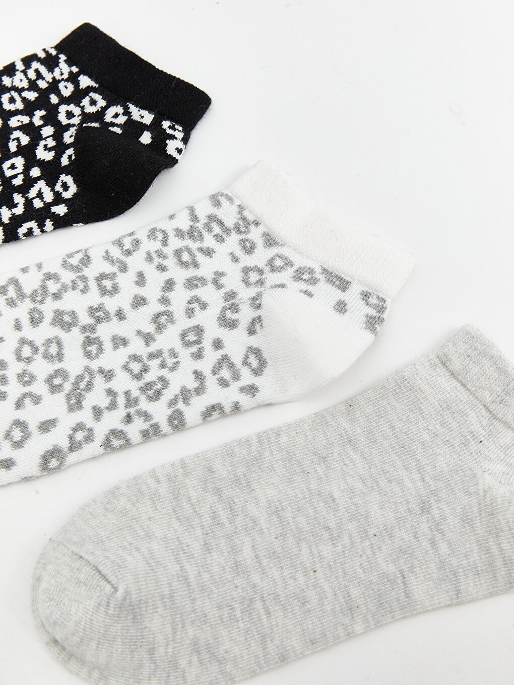 LCW DREAM Patterned Women's Trainer Socks 5 Pack -W55659Z8-J0F
