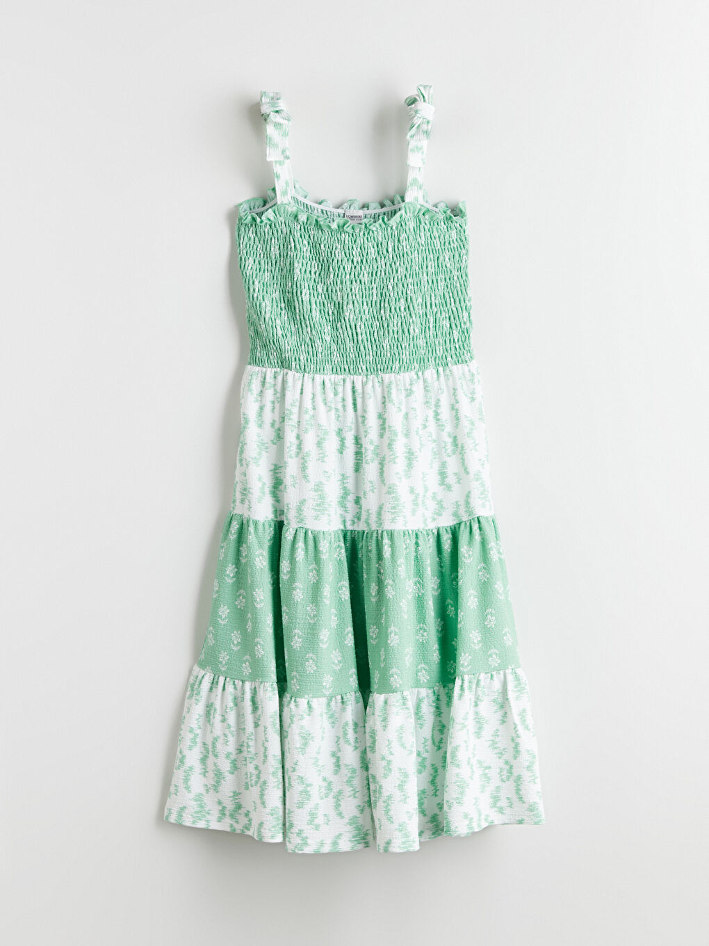 Square Collar Floral Girl's Dress -S5L280Z4-LU7