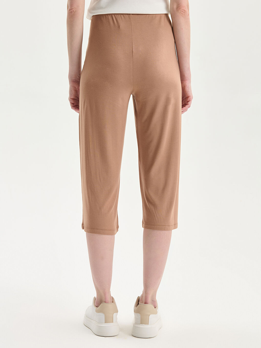 Elasticated Waist Women's Capri -S5L292Z8-Q7F