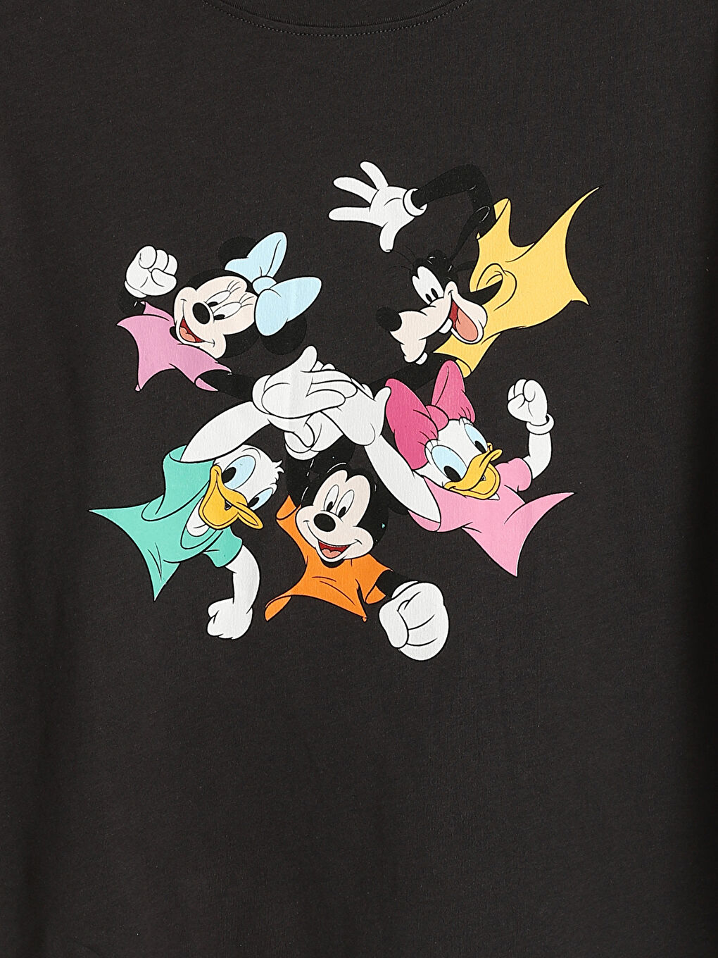 Crew Neck Mickey and Friends Licensed Oversize Women's T-Shirt-7