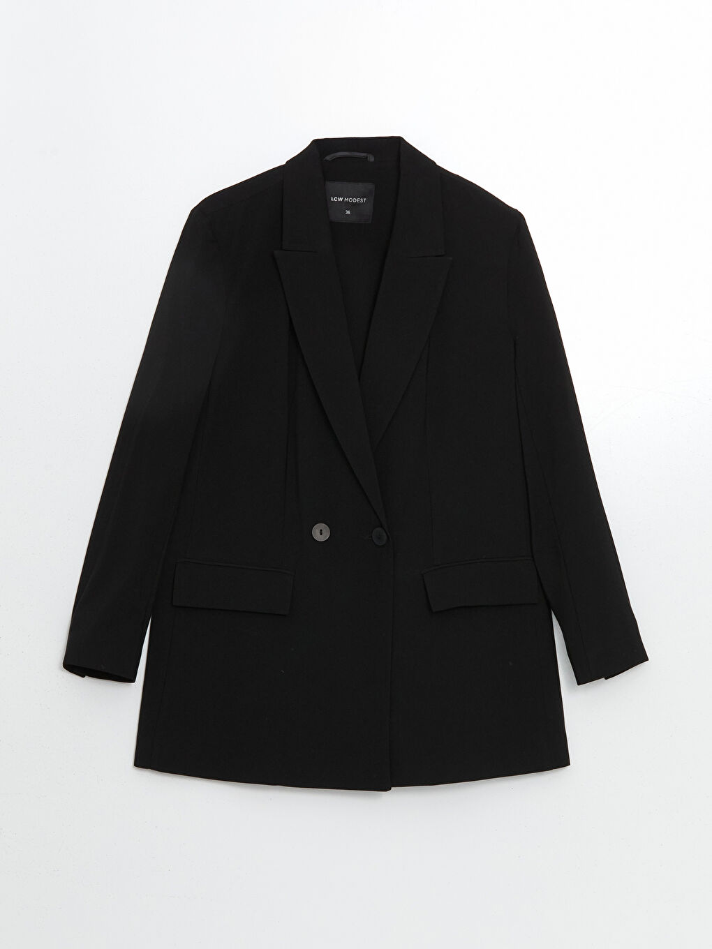 LCW Modest Siyah Kadın Blazer Ceket - 4