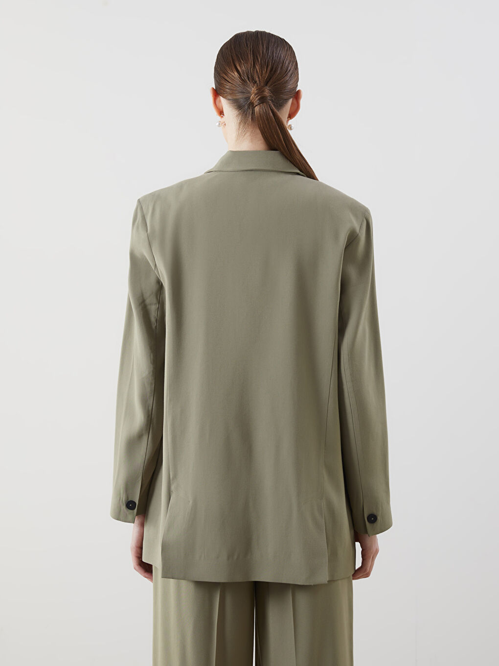 LCW Modest Haki Kadın Blazer Ceket - 3