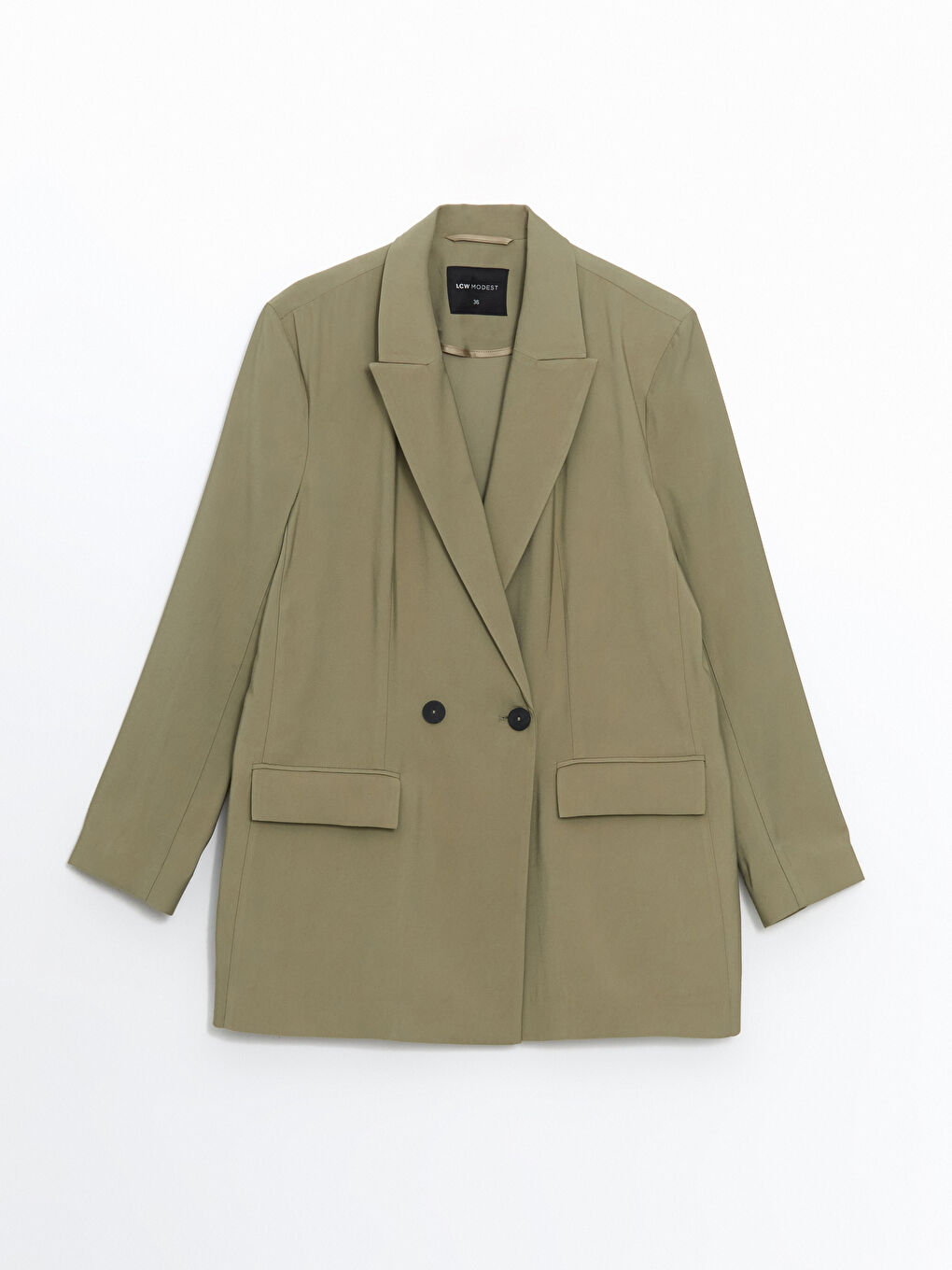 LCW Modest Haki Kadın Blazer Ceket - 4
