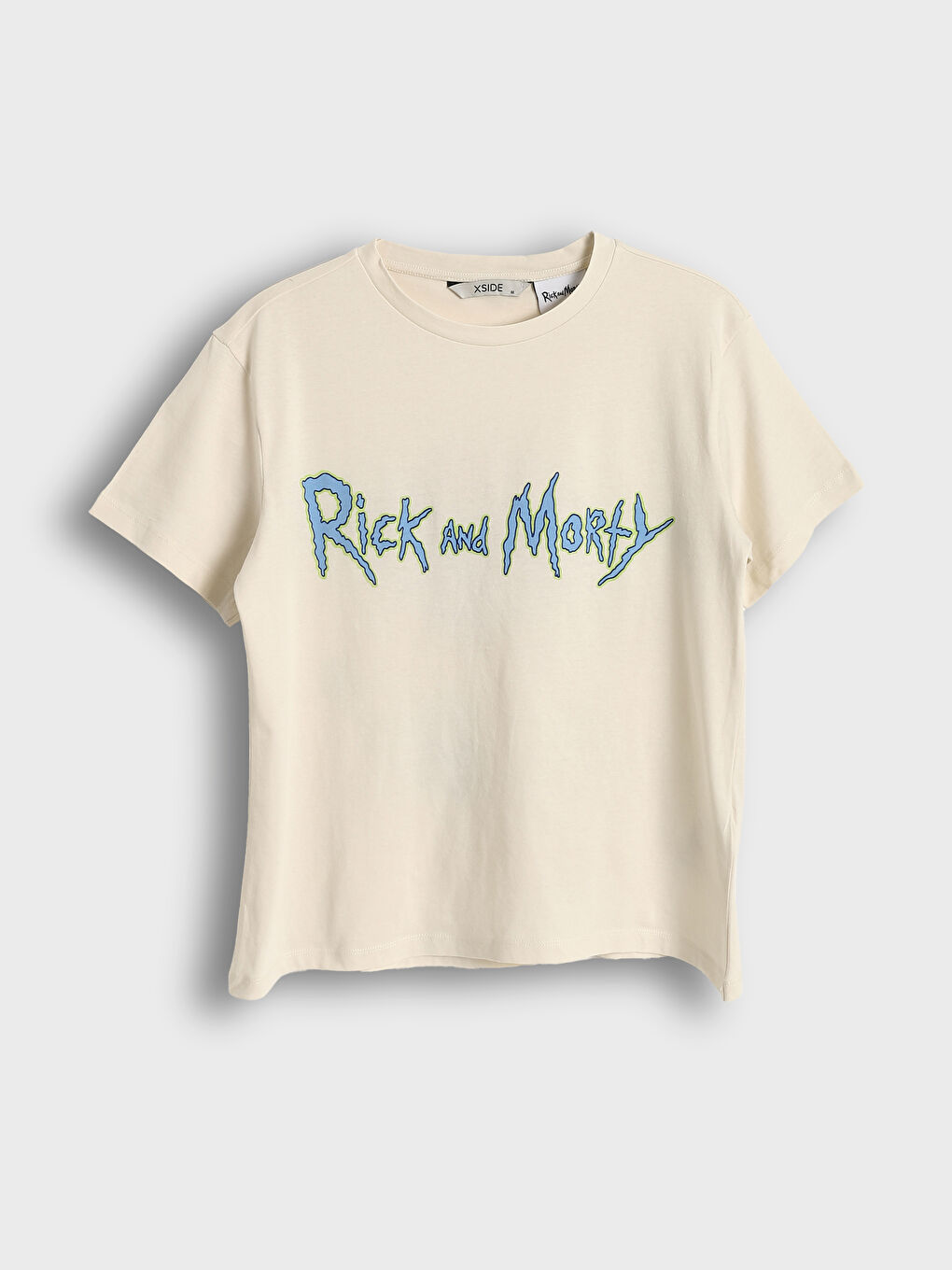 Crew Neck Rick and Morty Printed Short Sleeve Women's T-Shirt -S5L337Z8-FZJ