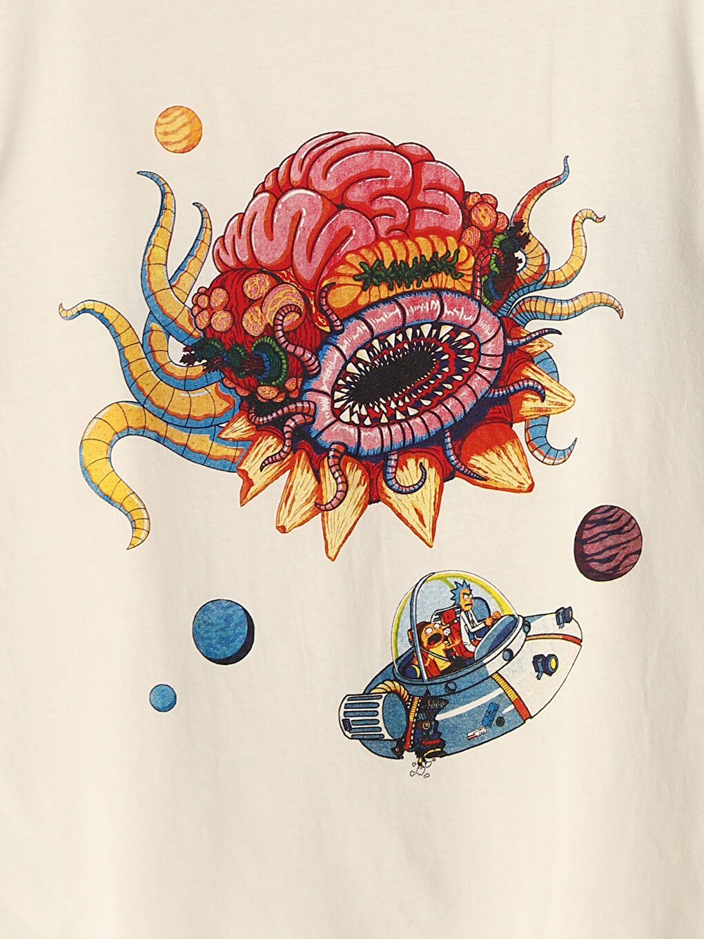 Crew Neck Rick and Morty Printed Short Sleeve Women's T-Shirt -S5L337Z8-FZJ