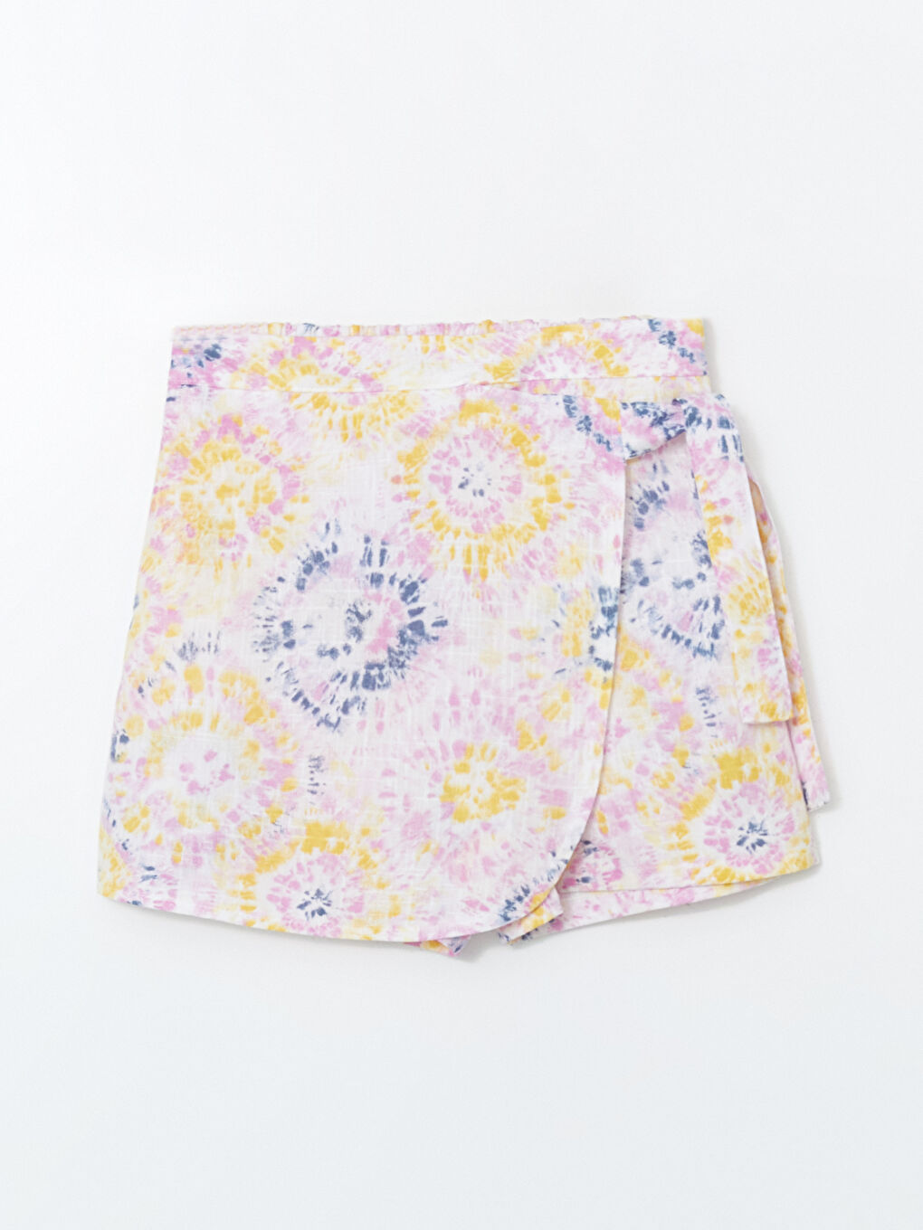 Elastic Waist Batik Patterned Girl'S Skirt Shorts -S5L342Z4-F9C