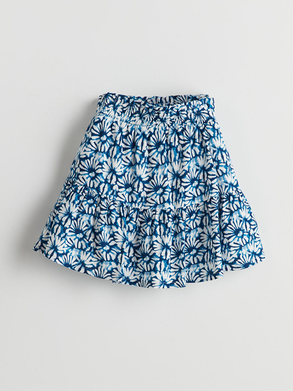 Floral Girl's Short Skirt with Elastic Waist -S5L363Z4-LQQ