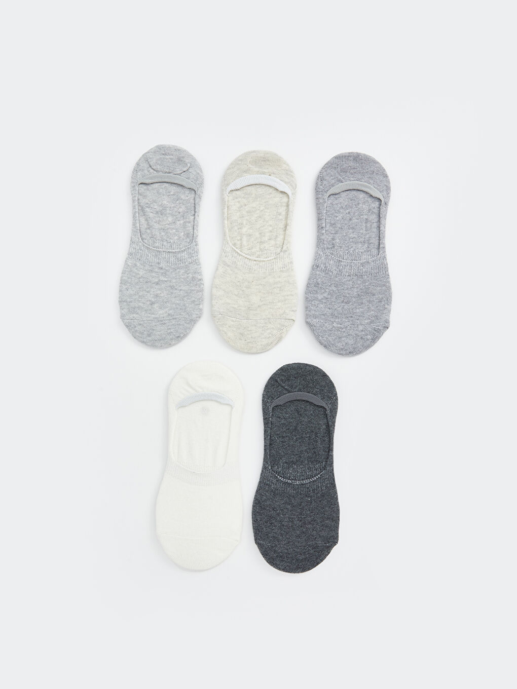 LCW DREAM Women's Plain Invisible Socks 5 Pack -W55738Z8-LAP
