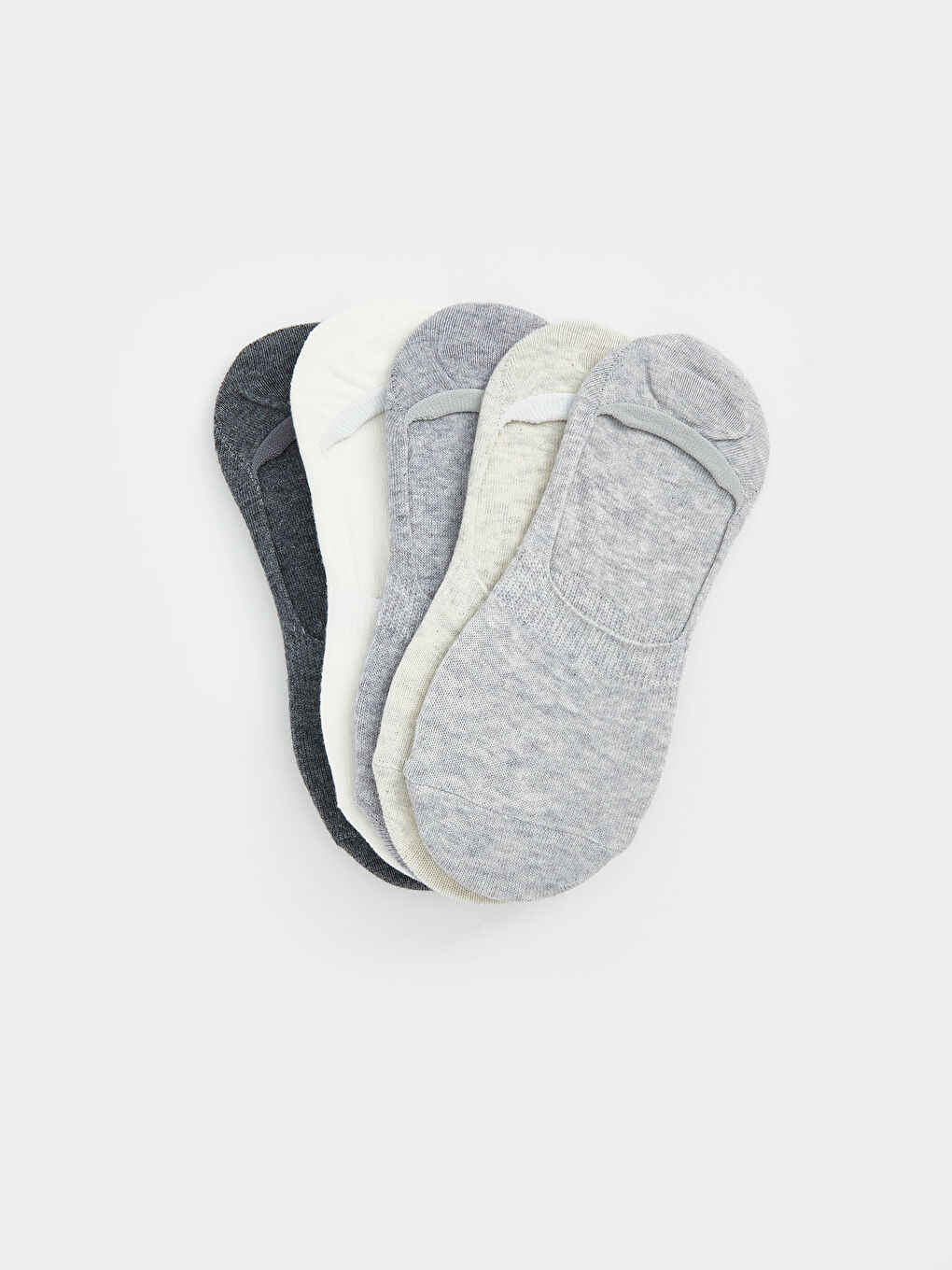 LCW DREAM Women's Plain Invisible Socks 5 Pack -W55738Z8-LAP