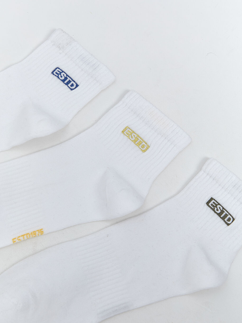 Embroidered Men's Ankle Socks 3-packs -S5L436Z8-J5E
