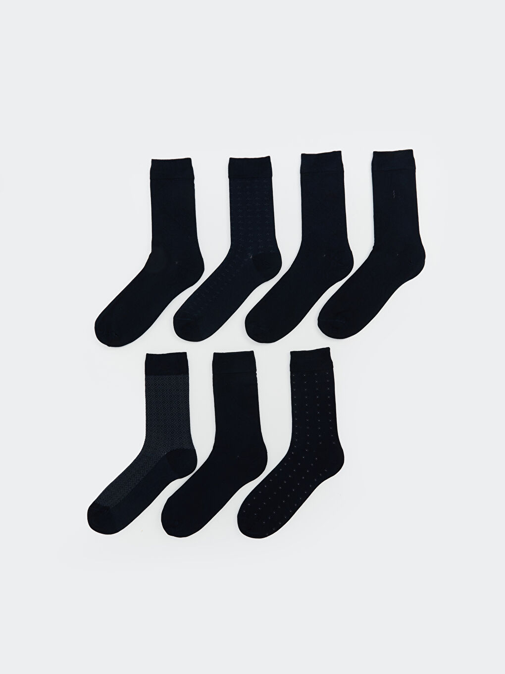 Karışık Bambu Erkek Soket Çorap 7'li