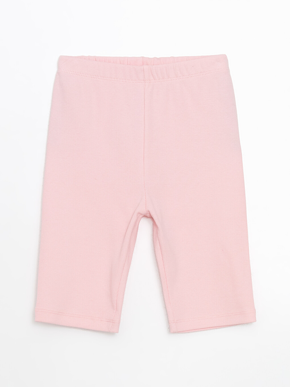 Pembe Beli Lastikli Kısa Kız Çocuk Tayt