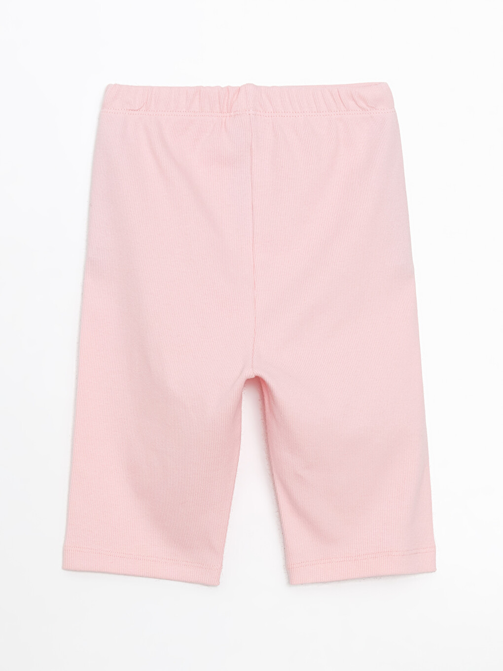 Pembe Beli Lastikli Kısa Kız Çocuk Tayt-1