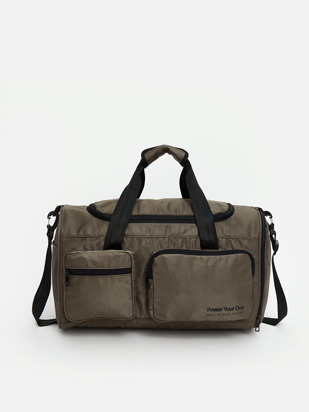 Haki Çok Bölmeli Erkek Spor Çanta