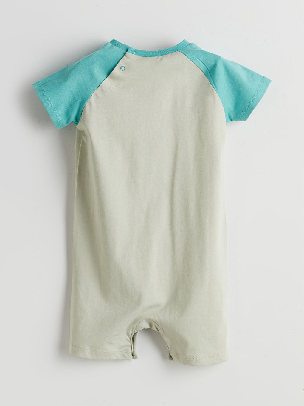 Crew Neck Baby Boy'S Cotton Jumpsuit -S5L567Z1-YWG