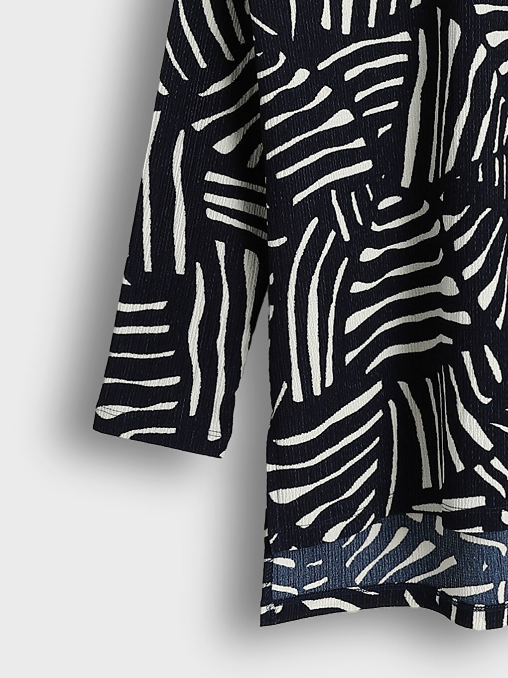 Crew Neck Patterned Women's Tunic-6