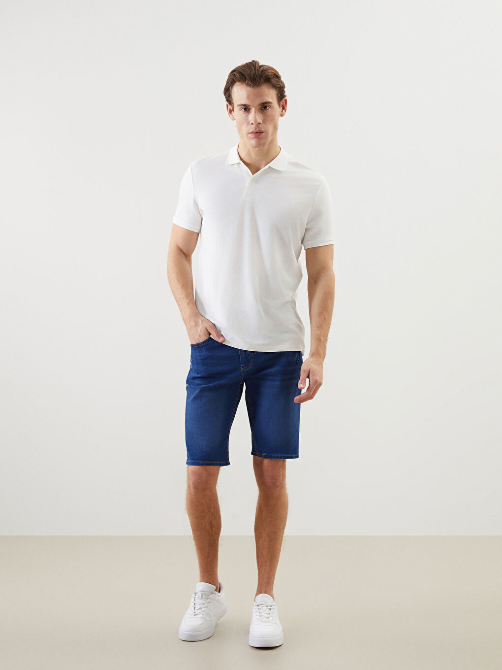 Super Skinny Fit Men's Jean Shorts -S5L651Z8-507