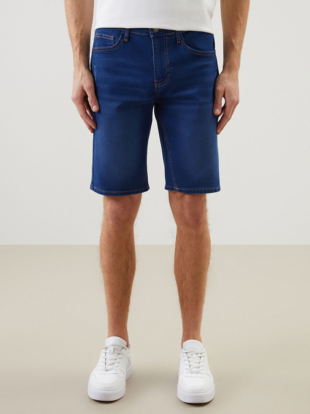 Super Skinny Fit Men's Jean Shorts -S5L651Z8-507