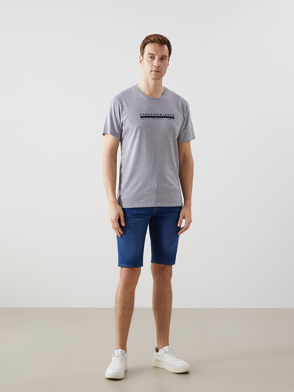 Super Skinny Fit Men's Jean Shorts -S5L652Z8-507