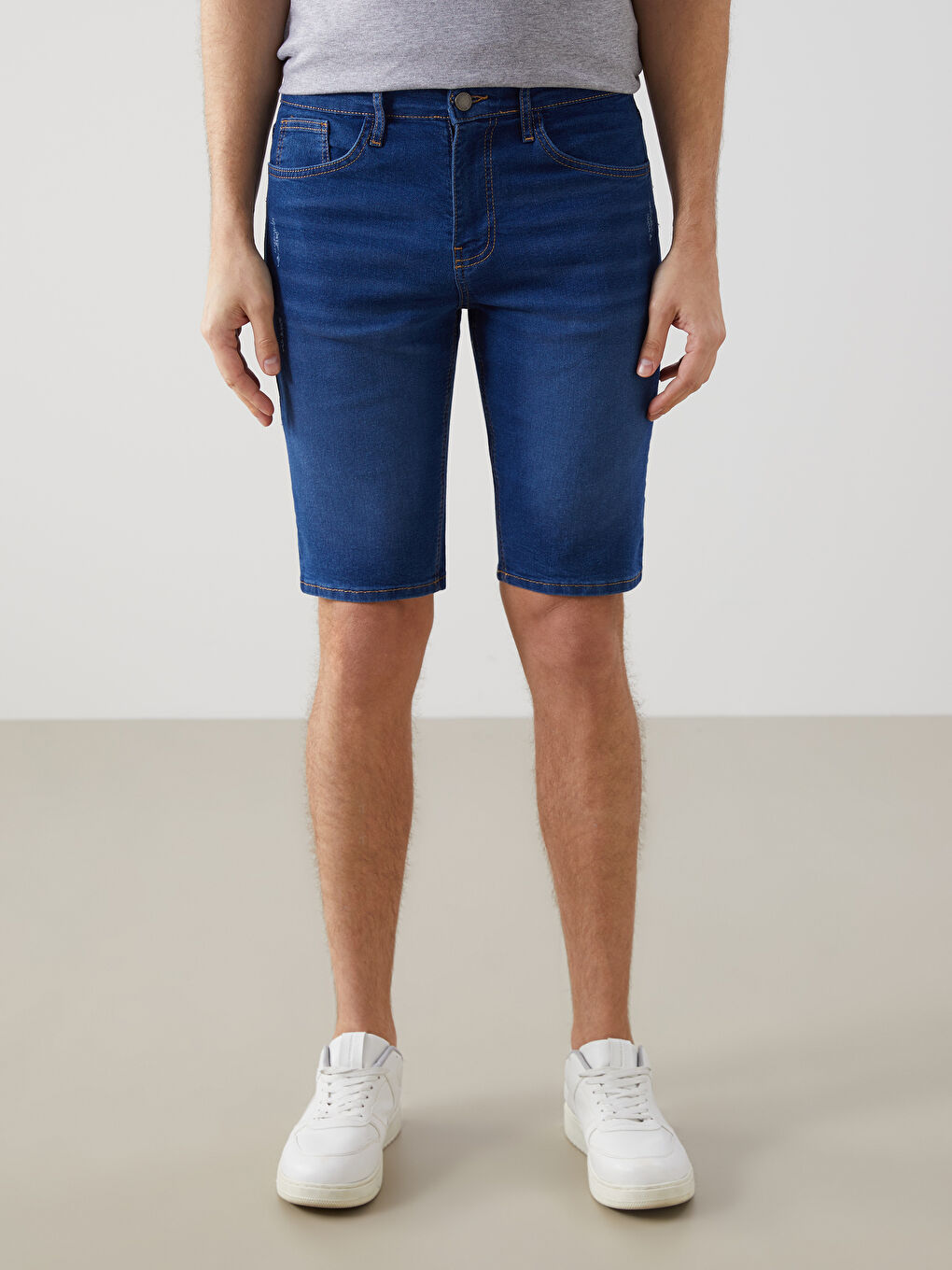 Super Skinny Fit Men's Jean Shorts -S5L652Z8-507