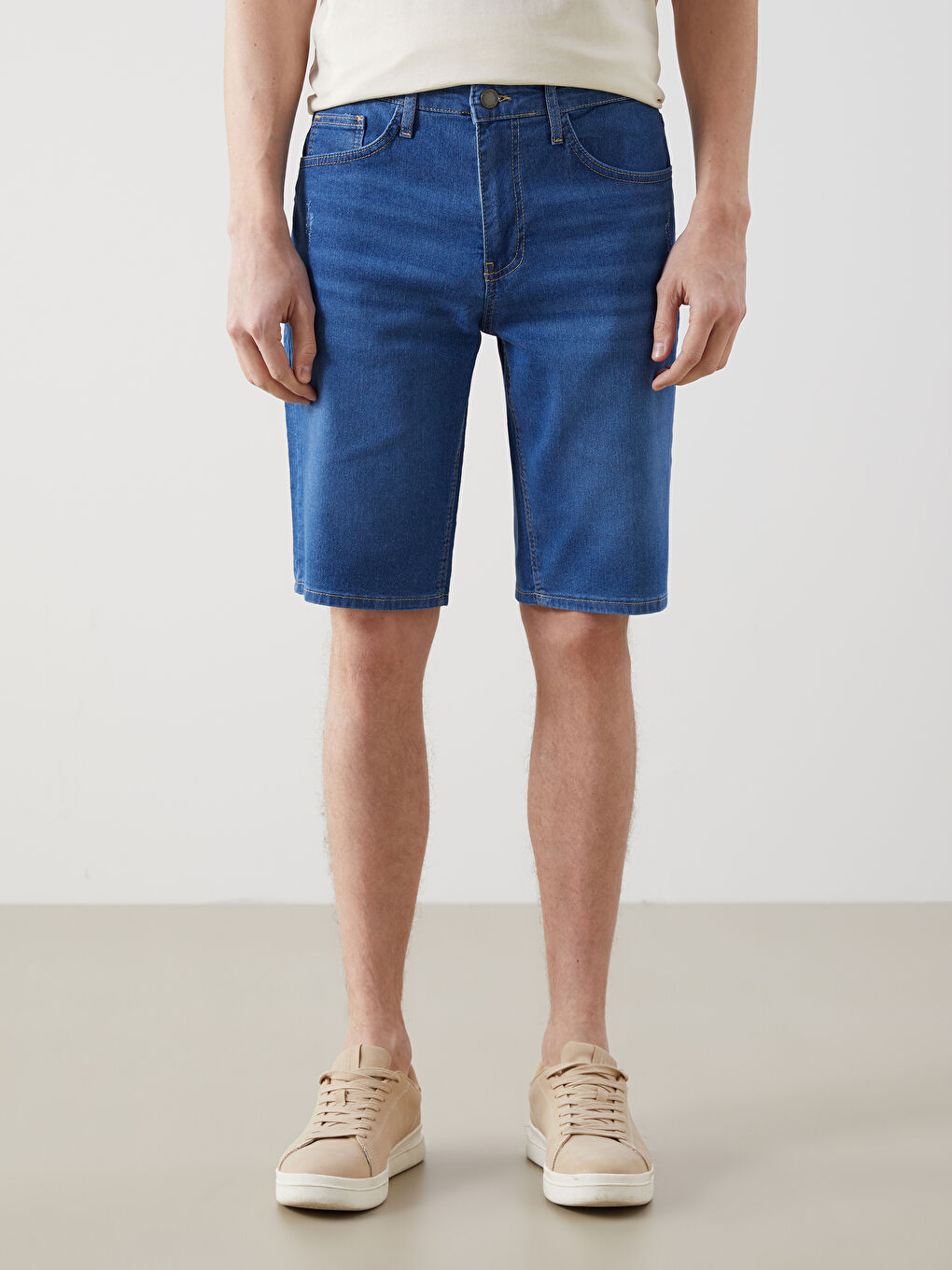 Super Skinny Fit Men's Denim Shorts -S5L660Z8-311