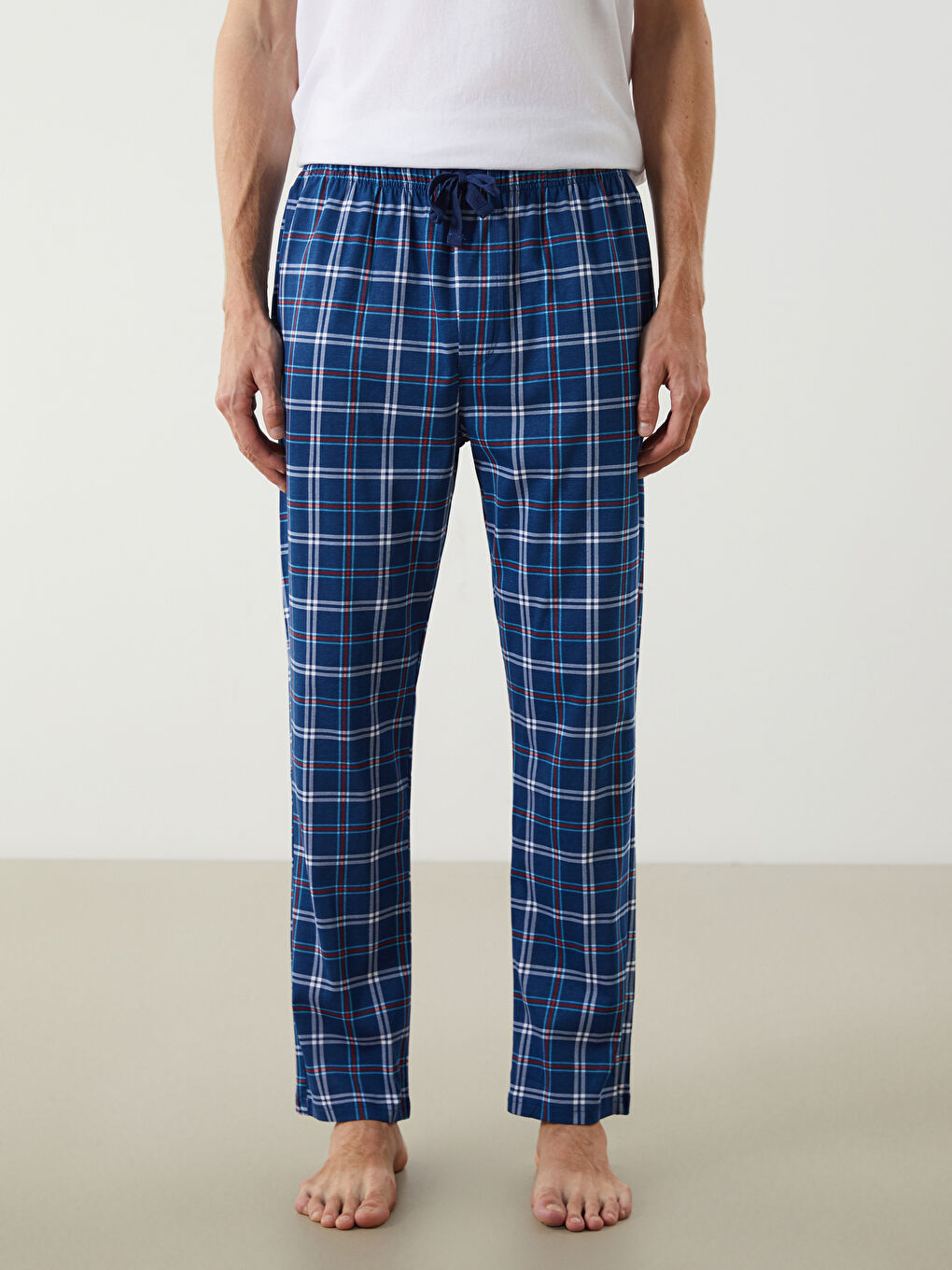 Regular Fit Plaid Men's Pyjama Bottoms-1
