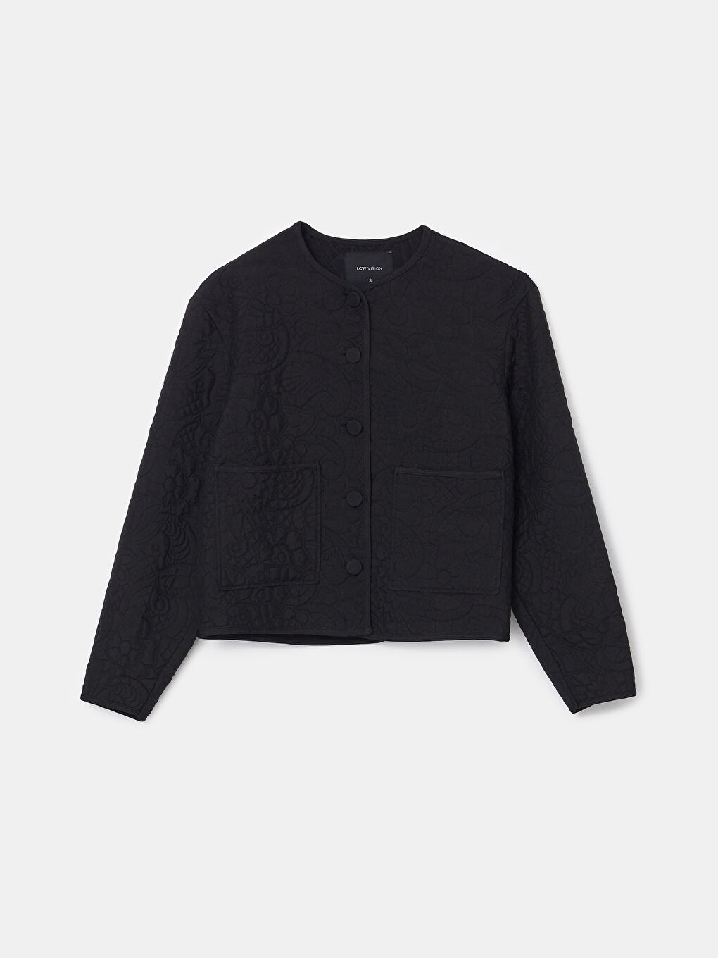 LCW Vision Crew Neck Self-Patterned Women's Jacket -S5L673Z8-CVL