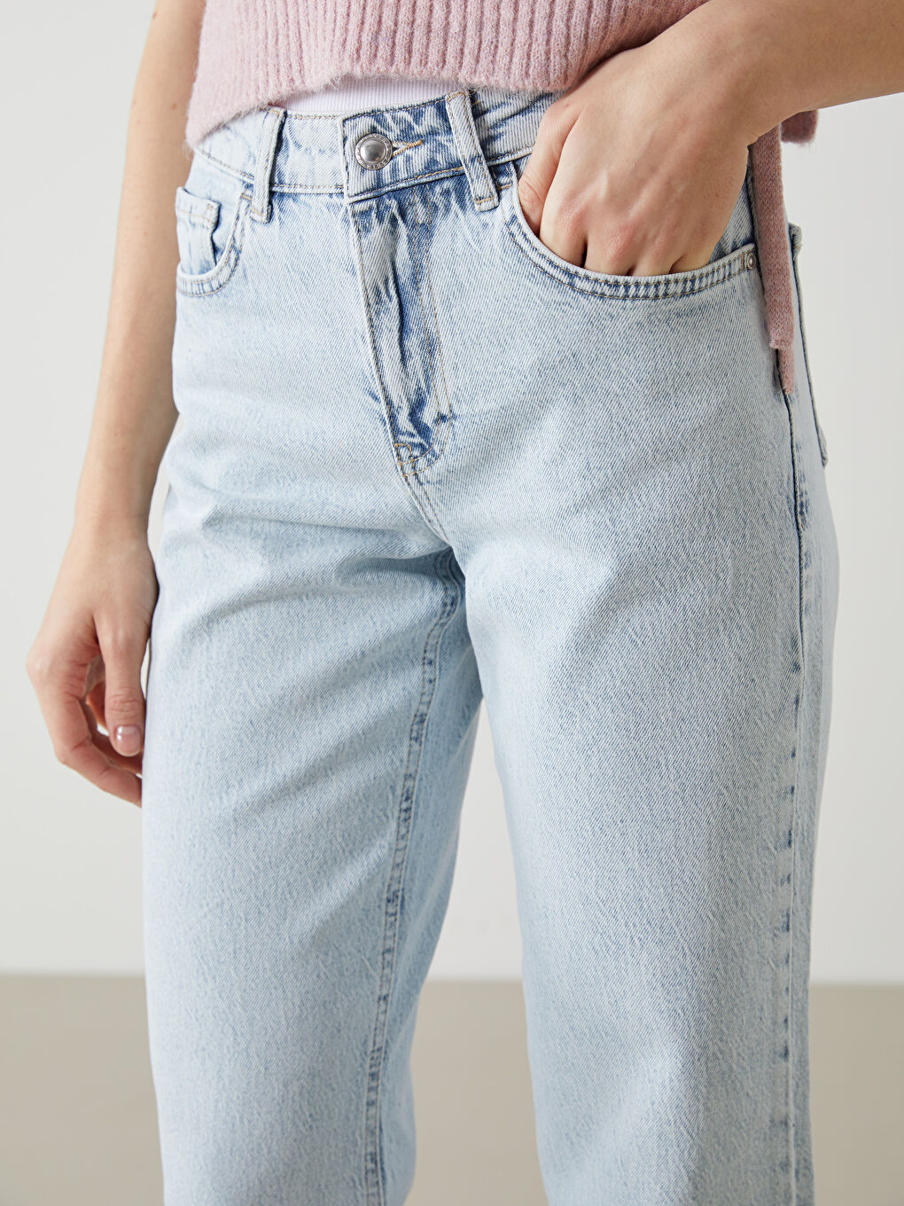 Straight Fit Women's Jeans-2