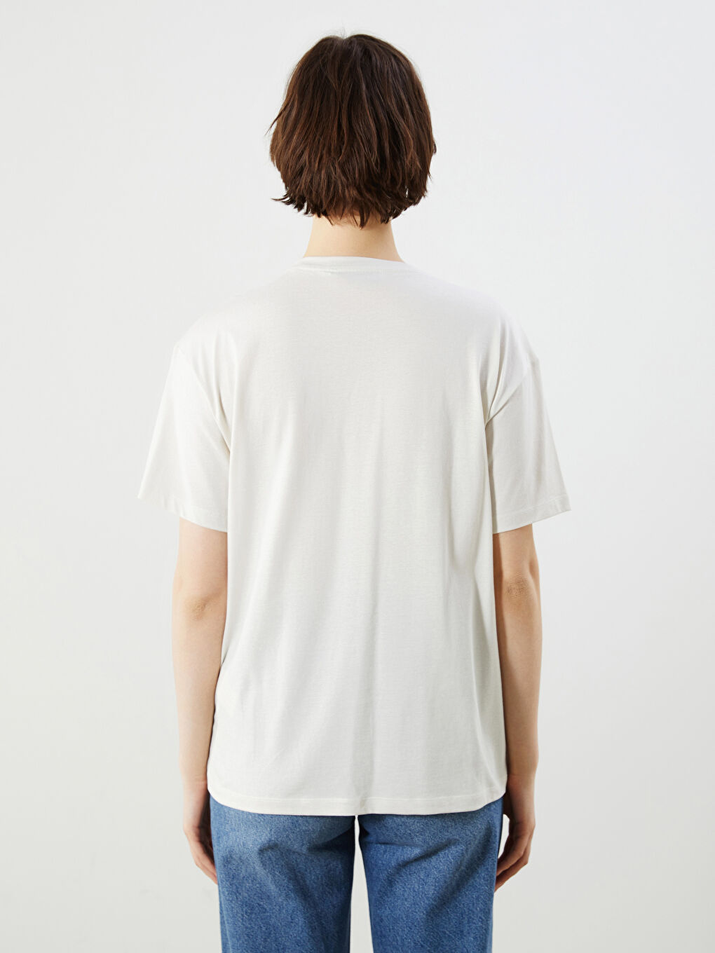 Crew Neck Printed Women's T-Shirt -S5L683Z8-FPK