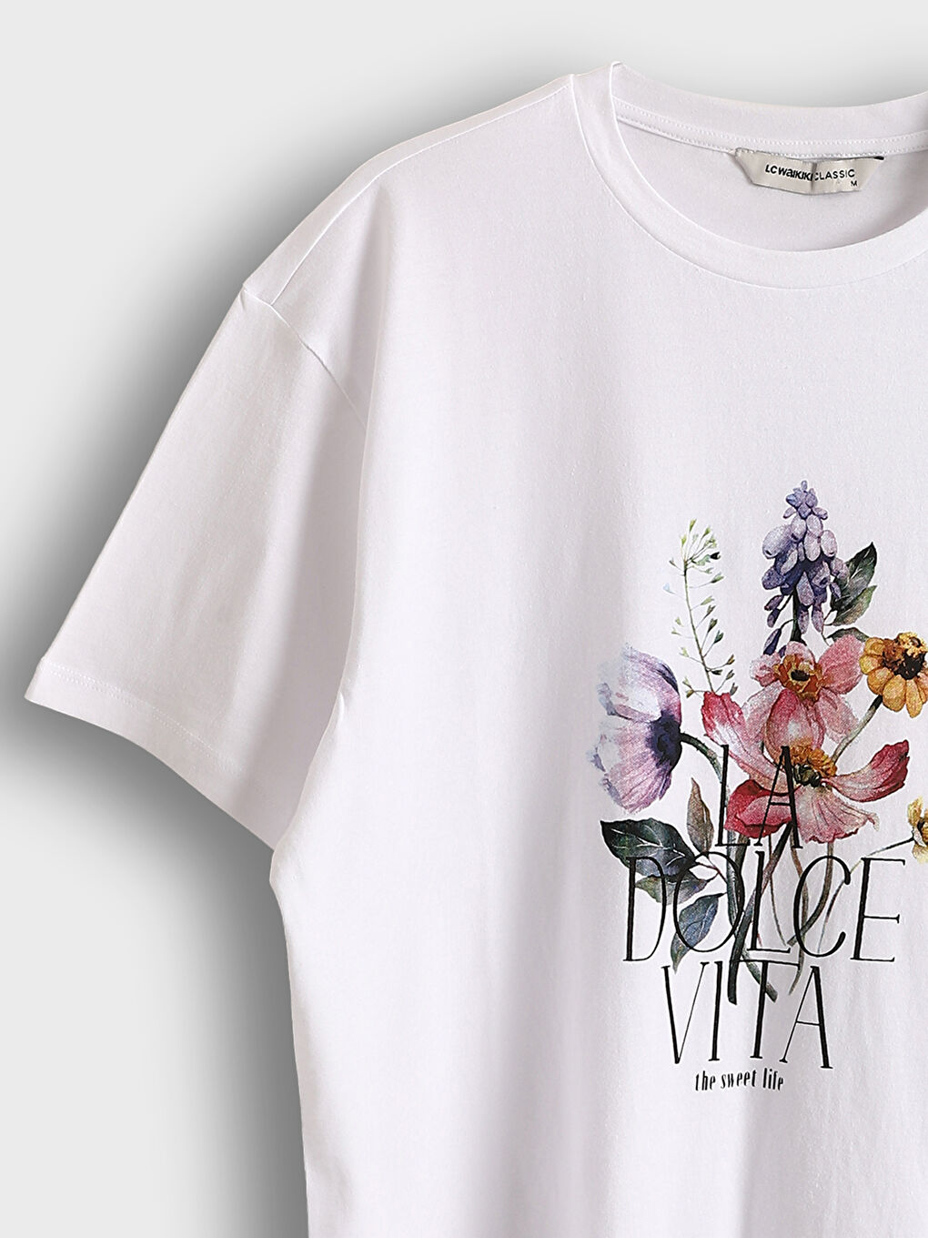 Crew Neck Printed Women's T-Shirt -S5L683Z8-Q6K