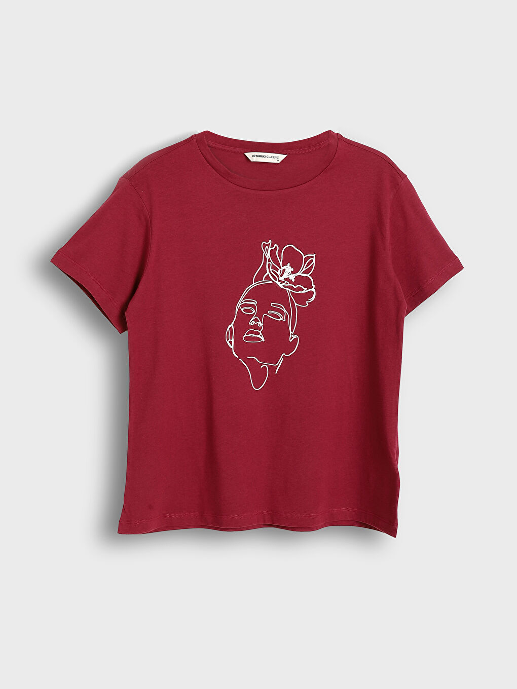 Crew Neck Printed Women's T-Shirt